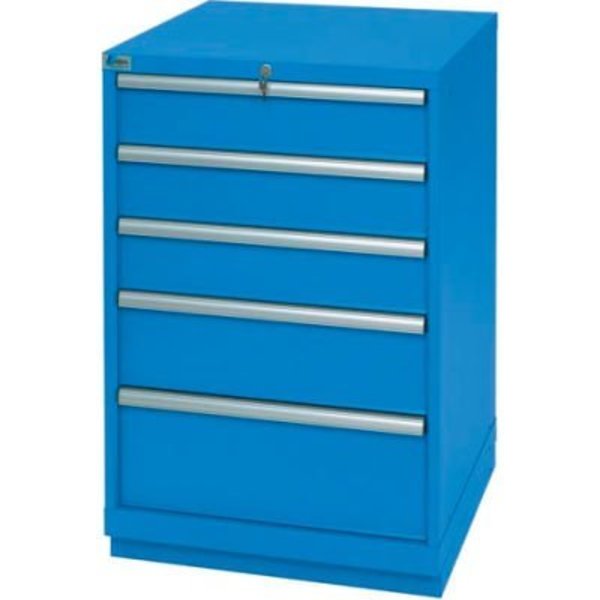 Lista International ListaÂ 5 Drawer Standard Width Cabinet - Bright Blue, Individual Lock XSSC0900-0501BBRG